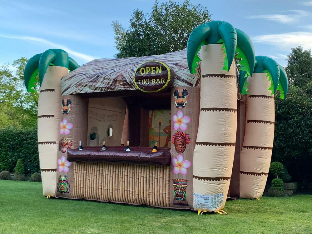 14x11ft Inflatable Tiki Beach Bar